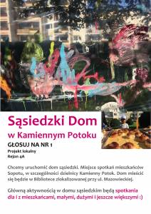 "Dom sąsiedzki" - głosowanie na projekty Budżetu Obywatelskiego do 02.10.2017 !!